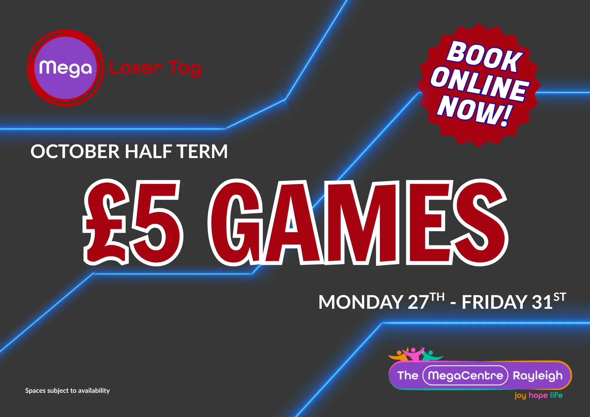 Laser Tag £5 Games
